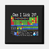 Can I Lick It Periodic Table Funny Science Teacher Magneet (Voorkant)