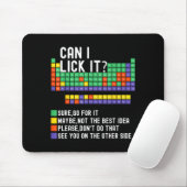 Can I Lick It Periodic Table Funny Science Teacher Muismat (Met muis)