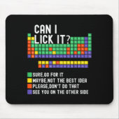 Can I Lick It Periodic Table Funny Science Teacher Muismat (Voorkant)