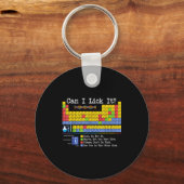 Can I Lick It Periodic Table Funny Science Teacher Sleutelhanger (Voorkant)