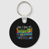 Can I Lick It Periodic Table Funny Science Teacher Sleutelhanger (Voorkant)
