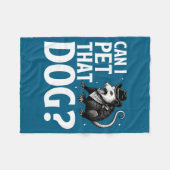 Can I Pet That Dog Ossum Funny Sarcastic Animal  Fleece Deken (Voorkant (Horizontaal))