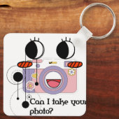 Can I take your photo? Camera art Sleutelhanger (Achterkant)