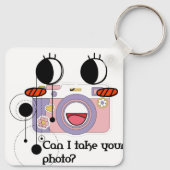 Can I take your photo? Camera art Sleutelhanger (Achterkant)