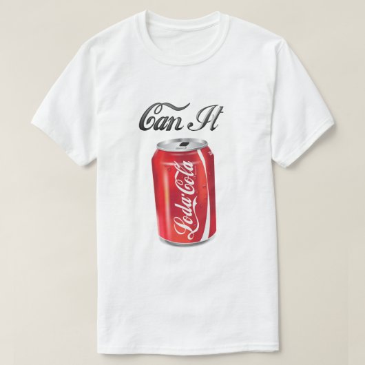 "Can it"-shirt T-shirt (Design voorkant)