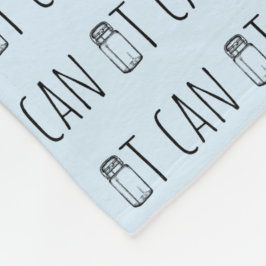 Can It Vintage Glass Jar Canning Season Fleece Deken