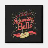 Can Resist My Schweddy Ball Candy Ugly Xmas Appare Magneet (Voorkant)