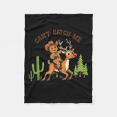 Can’t Catch Me Gingerbread Cowboy Funny Christmas  Fleece Deken (Voorkant)