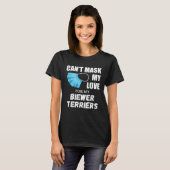 Can t Mask My Love For Biewer Terrier Dog T-shirt (Voorkant volledig)