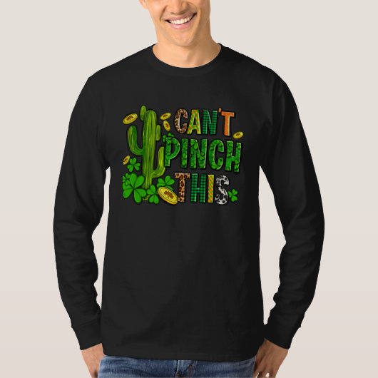 Can t Pinch This Saint Patrick s Day Cactus Outfi T-shirt (Voorkant)