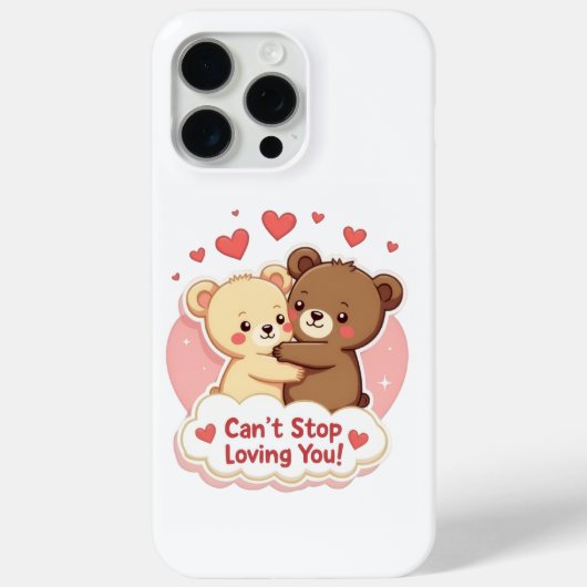 Can’t Stop Loving You Cute Valentine Phone Case (Achterkant)