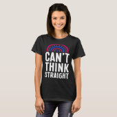 Can t Think Straight Bisexual Pride Bohemian Rainb T-shirt (Voorkant volledig)