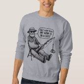 Can’t Work Today – Fishing Cast Sweatshirt (Voorkant)