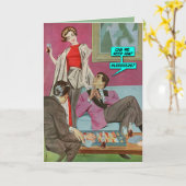 Can We Keep Him? [funny greeting card] Kaart (Gele Bloem)