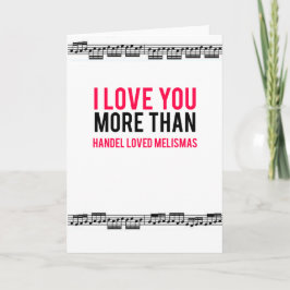 Can You Handel My Love? Card Feestdagen Kaart