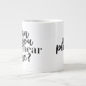 Can you hear? grote koffiekop (Voorkant)