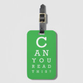 Can you read this? bagagelabel (Voorkant (verticaal))