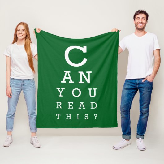 Can you read this? fleece deken (In situ)