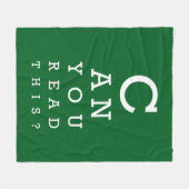 Can you read this? fleece deken (Voorkant (Horizontaal))
