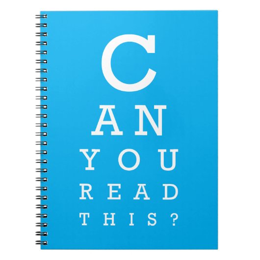 Can you read this? notitieboek (Voorkant)