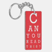 Can you read this? sleutelhanger (Voorkant Links)