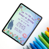 Can You Say One, Overalls & Drawings 1st Birthday Kaart