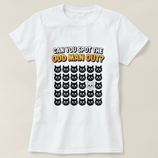 Can you spot the odd man ouut funny T-Shirt (Design voorkant)
