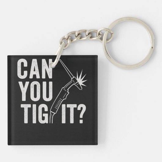 Can you TIG it? Acrylic keychain (Achterkant)