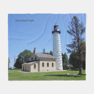 Cana Island Light blanket Fleece Deken