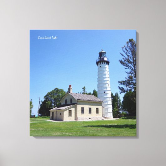 Cana Island Light canvas Afdruk (Voorkant)