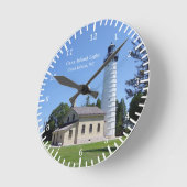 Cana Island Light-klok Ronde Klok (Hoek)