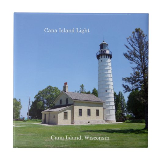 Cana Island Light tile Tegeltje (Voorkant)