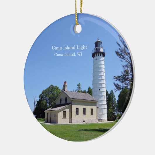 Cana Island Light-versiering Keramisch Ornament (Links)