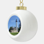 Cana Island Light-versiering Keramische Bal Ornament (Rechts)