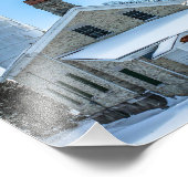 Cana Island Lighthouse in Winter Photography Print Foto Afdruk (Hoek)