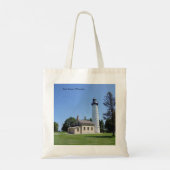 Cana Island Lighthouse-tas Tote Bag (Achterkant)
