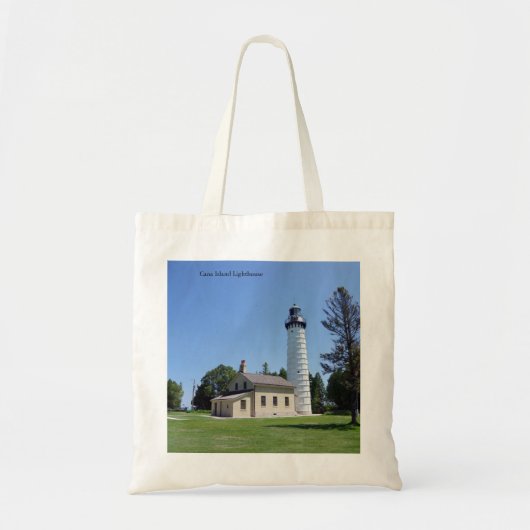 Cana Island Lighthouse-tas Tote Bag (Voorkant)