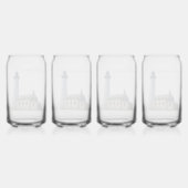 Cana Island Vuurtoren blik glas (Achterkant)