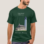 Cana Island Vuurtoren shirt witte belettering (Voorkant)