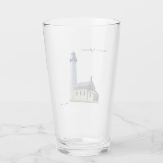 Cana Island Vuurtorenglas Glas (Achterkant)