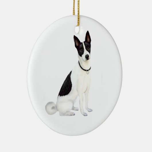 Canaan Dog (A) Keramisch Ornament (Rechts)