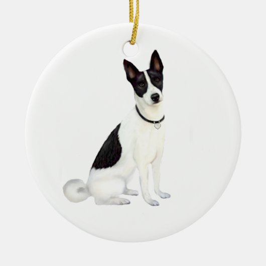 Canaan Dog (A) Keramisch Ornament (Voorkant)