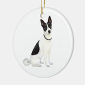 Canaan Dog (A) Keramisch Ornament (Links)