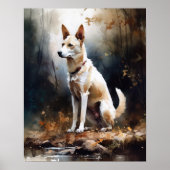 Canaan Dog Art Print Poster (Voorkant)