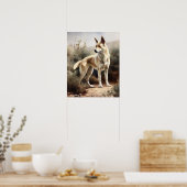 Canaan Dog Art Print Poster (Keuken)