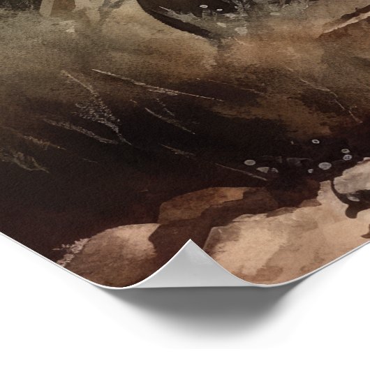 Canaan Dog Art Print Poster (Hoek)