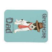 Canaan Dog Dad Magnet Magneet (Horizontaal)