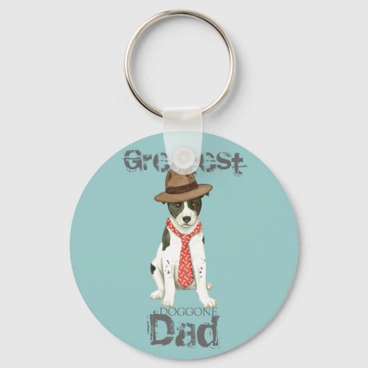 Canaan Dog Dad Sleutelhanger (Voorkant)