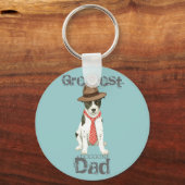 Canaan Dog Dad Sleutelhanger (Voorkant)