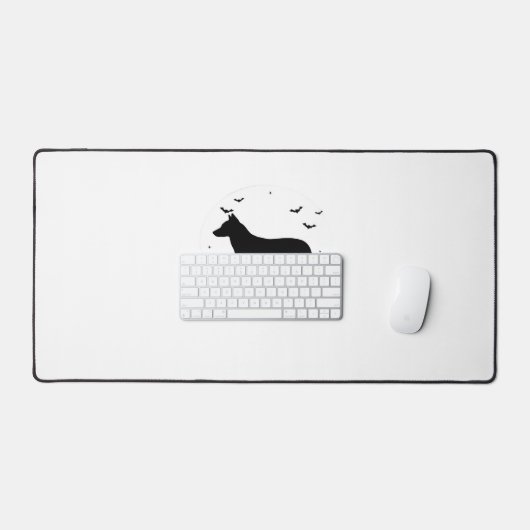 Canaan Dog - Halloween Moon Silhouette Classic T-S Bureaumat (Keyboard & Muis)